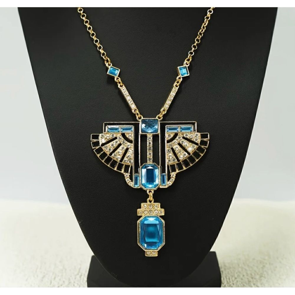 🩵 NEW Beautiful unique boho style bib statement necklace 🩵